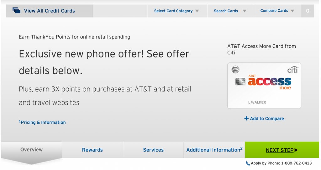How To Apply For The At T Access More Citi Credit Card