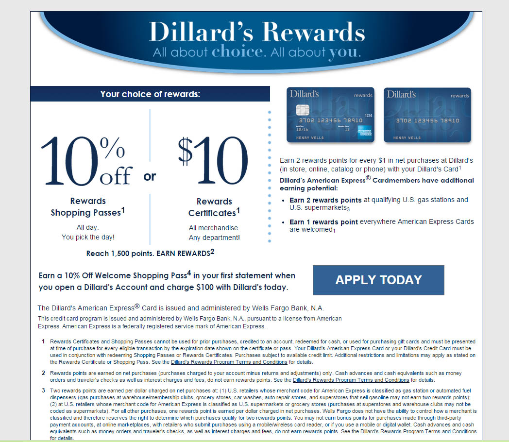 How to Apply for a Dillard’s Credit Card