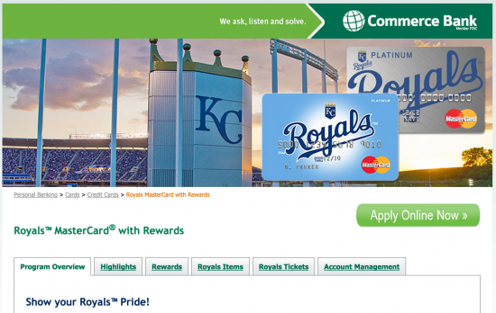 Commerce Bank Royals Rewards Program
