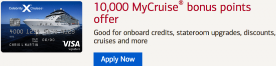 celebrity cruises visa card login