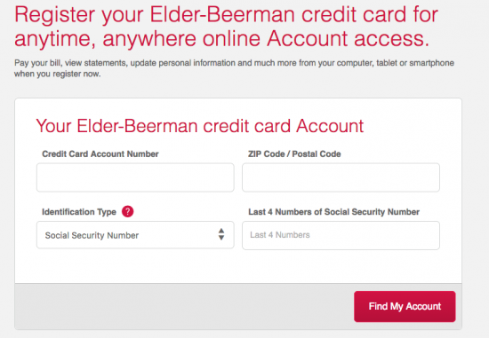 Elder Beerman Credit Card Login Make A Payment