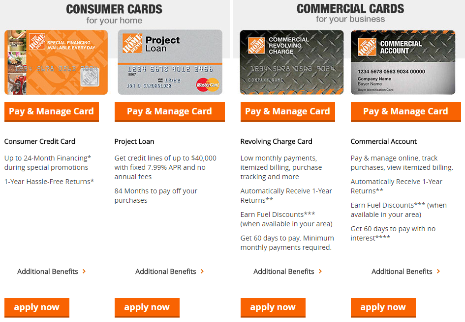 Homedepot Credit Card Pay