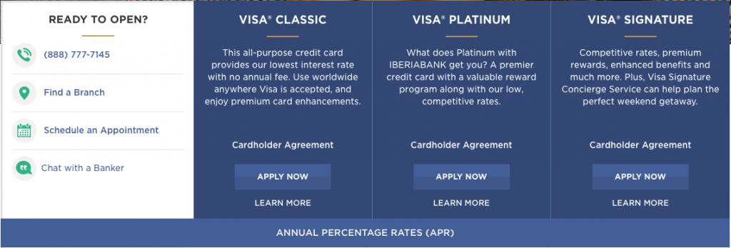 How to Apply for the Iberia Bank Visa Platinum Credit Card