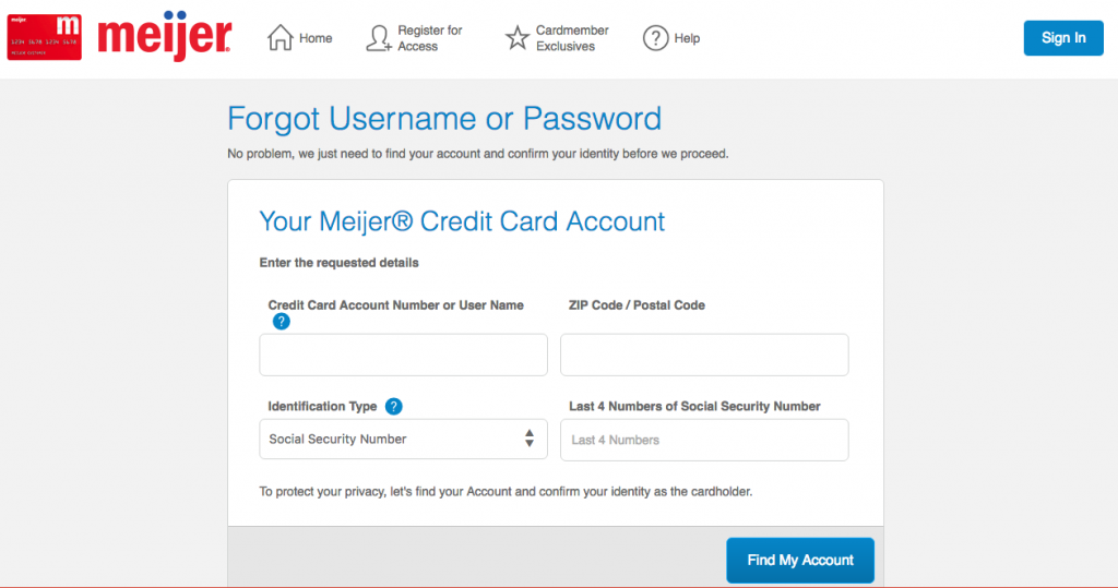 online meijer apply Credit  Payment Meijer Card Login Make a