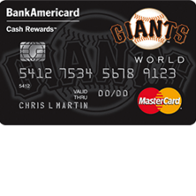 San Francisco Giants Cash Rewards MasterCard