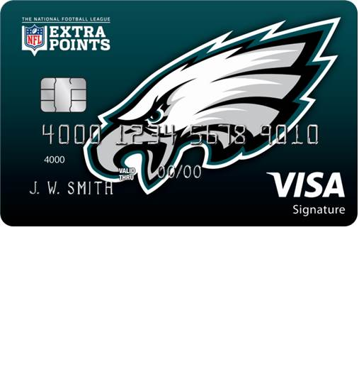 Philadelphia Eagles Extra Points Credit Card
