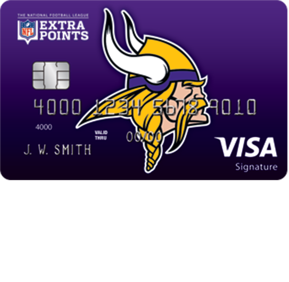 Minnesota Vikings Extra Points Credit Card