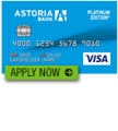 Astoria Bank Platinum Edition Visa Credit Card