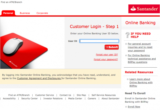 Santander Bank Sphere Credit Card Login | Make a Payment