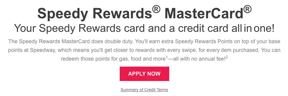 How to Apply for the Speedy Rewards MasterCard
