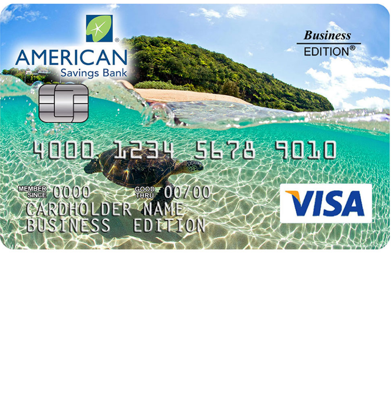 American Savings Bank Business Edition Visa Card Secured Card