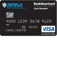 AMSA BankAmericard Cash Rewards Visa Signature Credit Card