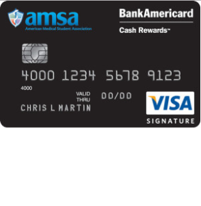 AMSA BankAmericard Cash Rewards Visa Signature Credit Card