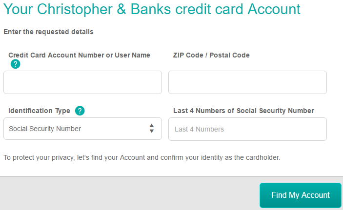 Christopher Banks Credit Card Login Make A Payment