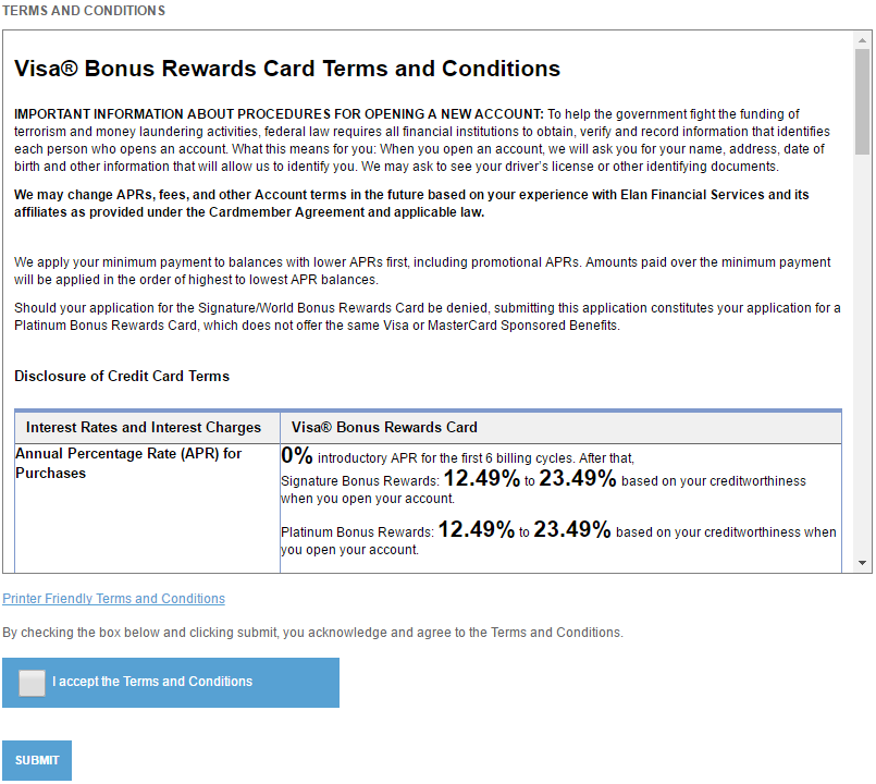 How to Apply for the Fulton Bank of New Jersey Visa Bonus Rewards