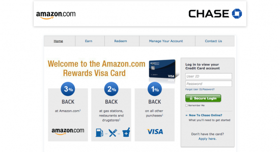 Amazon Credit Card - Login 1