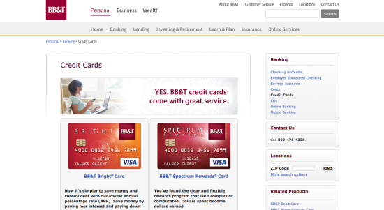 BB&T Credit Card - Apply 1