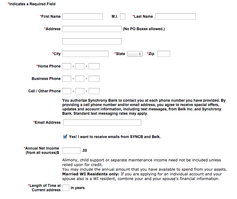 How To Apply For A Belk Credit Card