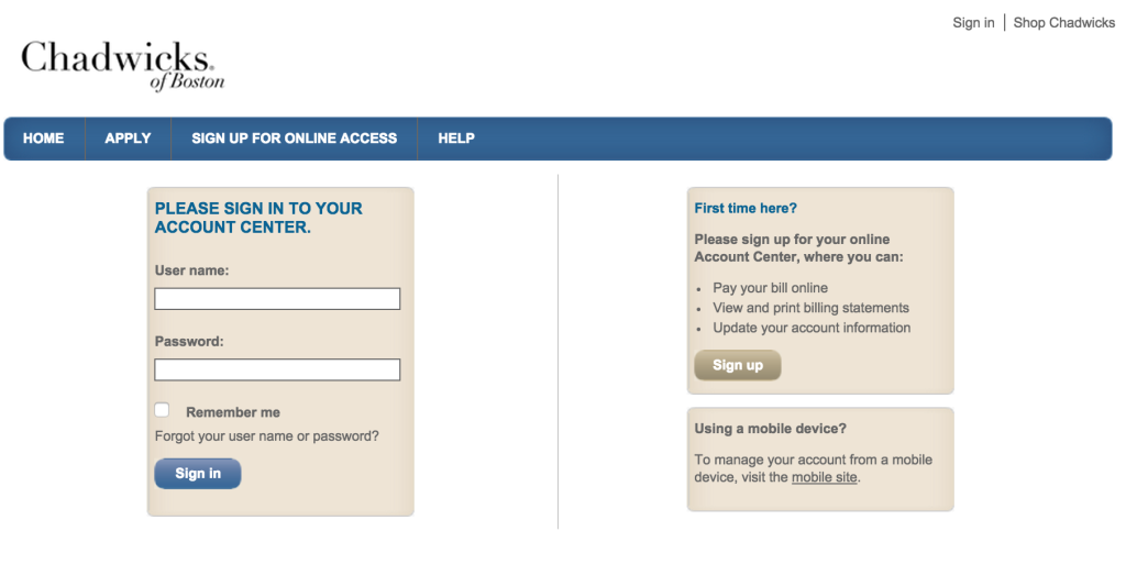 Pay Chadwicks Bill Online Customer Service SavePaying Pay Chadwicks Bill Online Customer Service SavePaying