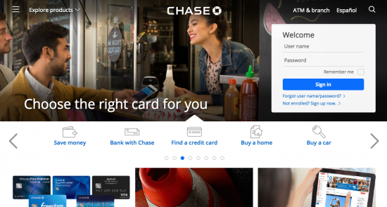 Chase Sapphire Preferred Credit Card - Login 1