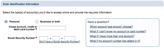 chase slate login