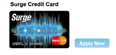 Credit surge card of application status Surge Mastercard