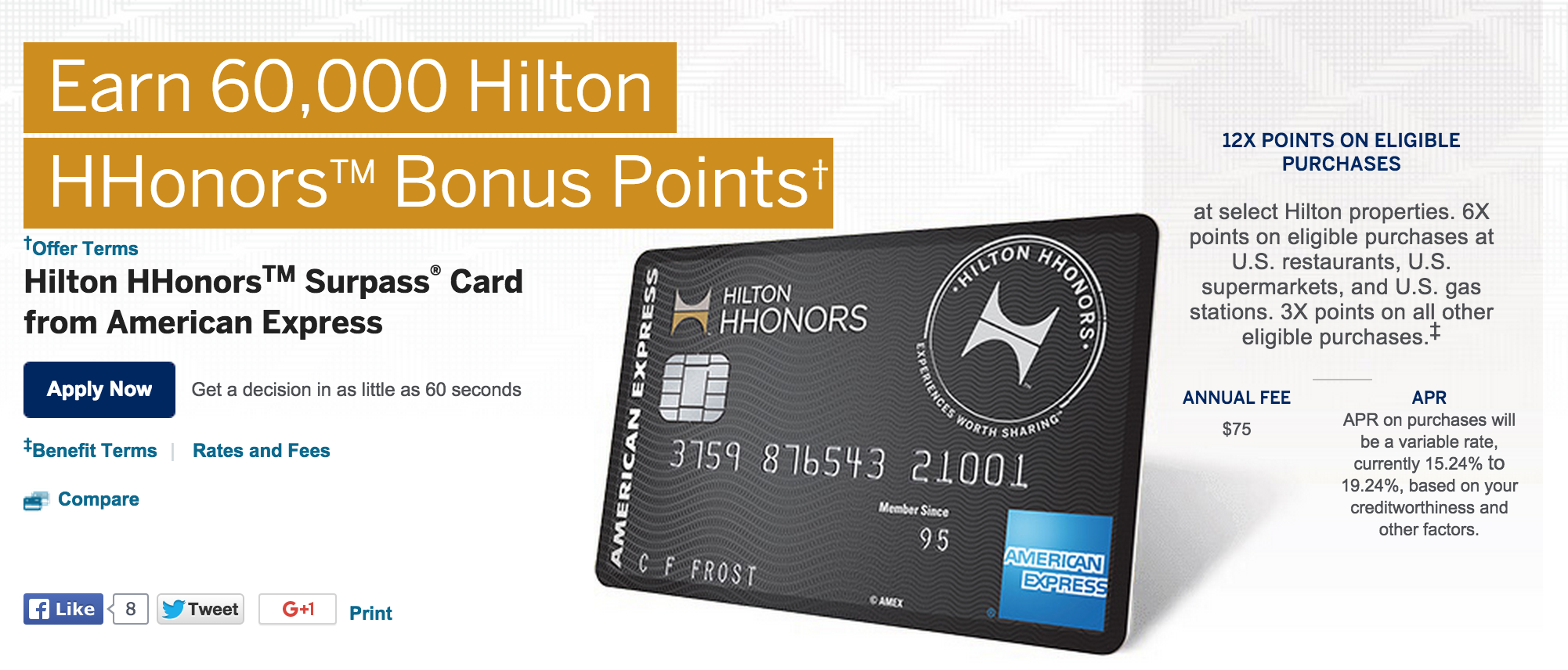 How to Apply for the Hilton HHonors Surpass Amex Credit Card