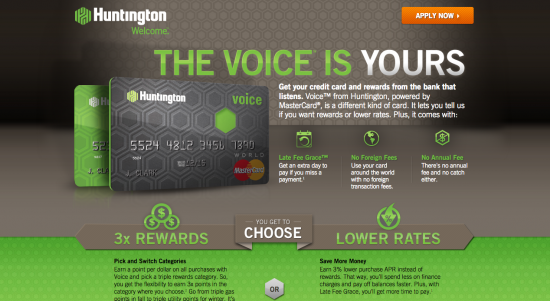 Huntington Credit Card - Apply 1