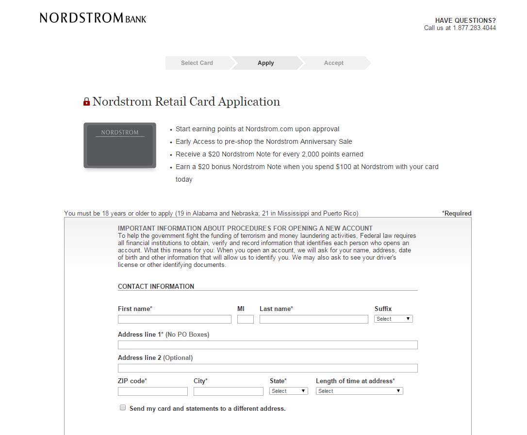 How To Apply For A Nordstrom Credit Card