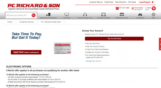 PC & Son Credit Card - main