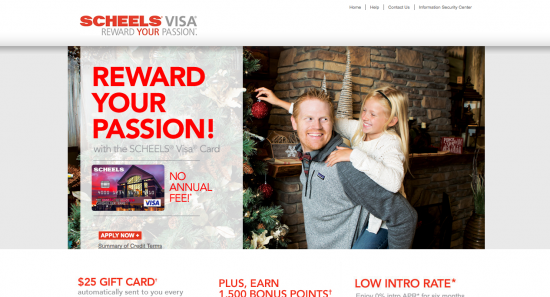 Scheels Visa Credit Card - Apply 1