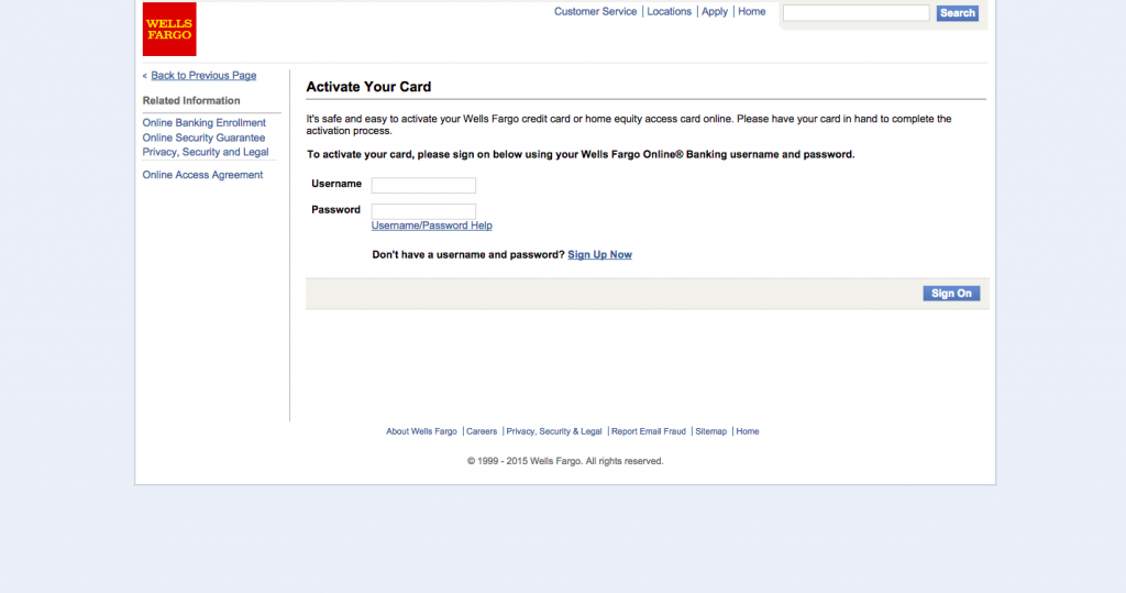 Wells Fargo Secured Visa Credit Card Login Make a Payment