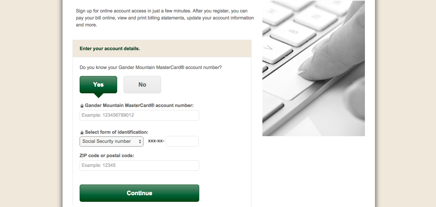 Gander Mountain Credit Card Login Make A Payment
