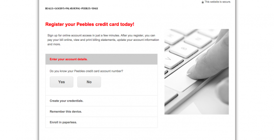 Peebles Credit Card Login Make A Payment