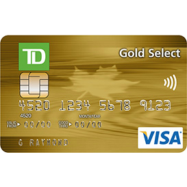 TD Canada Trust Gold Select Visa Credit Card
