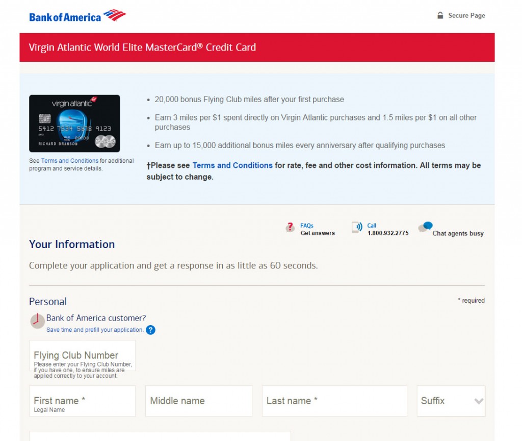 How to Apply for a Virgin Atlantic MasterCard Credit Card