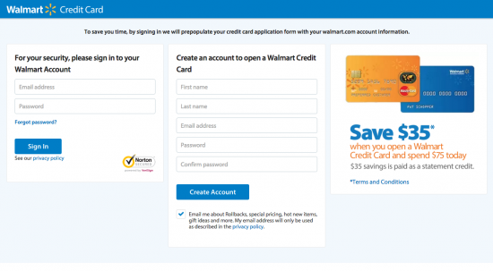 Walmart Credit Card - Apply 1