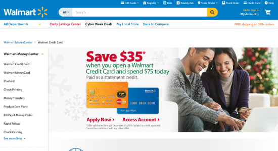 Walmart Credit Card - Apply 2