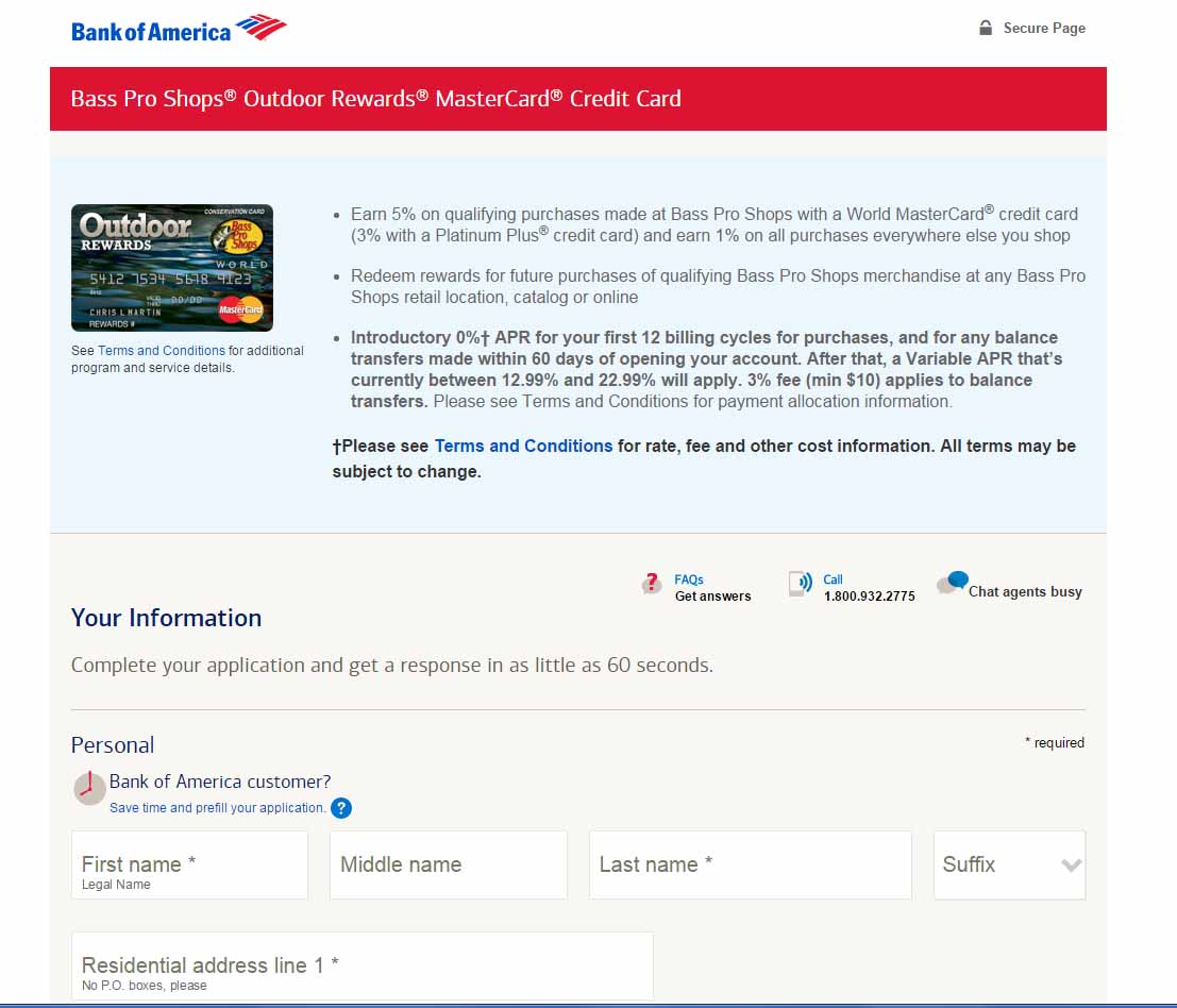 How To Apply For A Bass Pro Shops Outdoor Rewards Credit Card