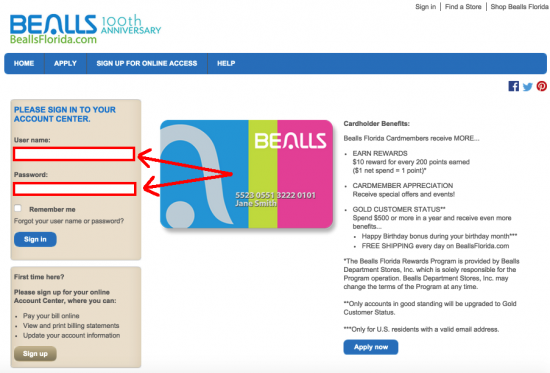 Bealls Florida Credit Card Login Make A Payment