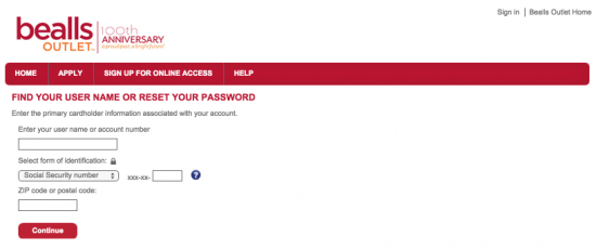 beals-outlet-credit-card-forgot-password-username-page