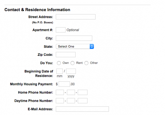 boscov's-credit-card-application-contact-and-residence-information