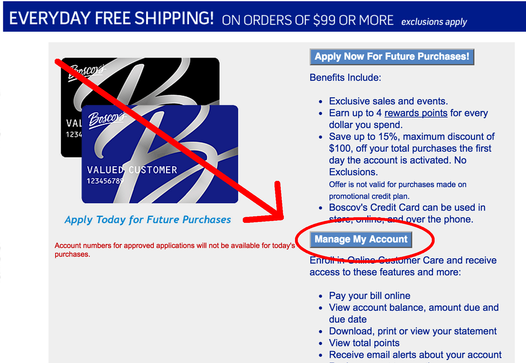 Boscov’s Credit Card Login | Make a Payment