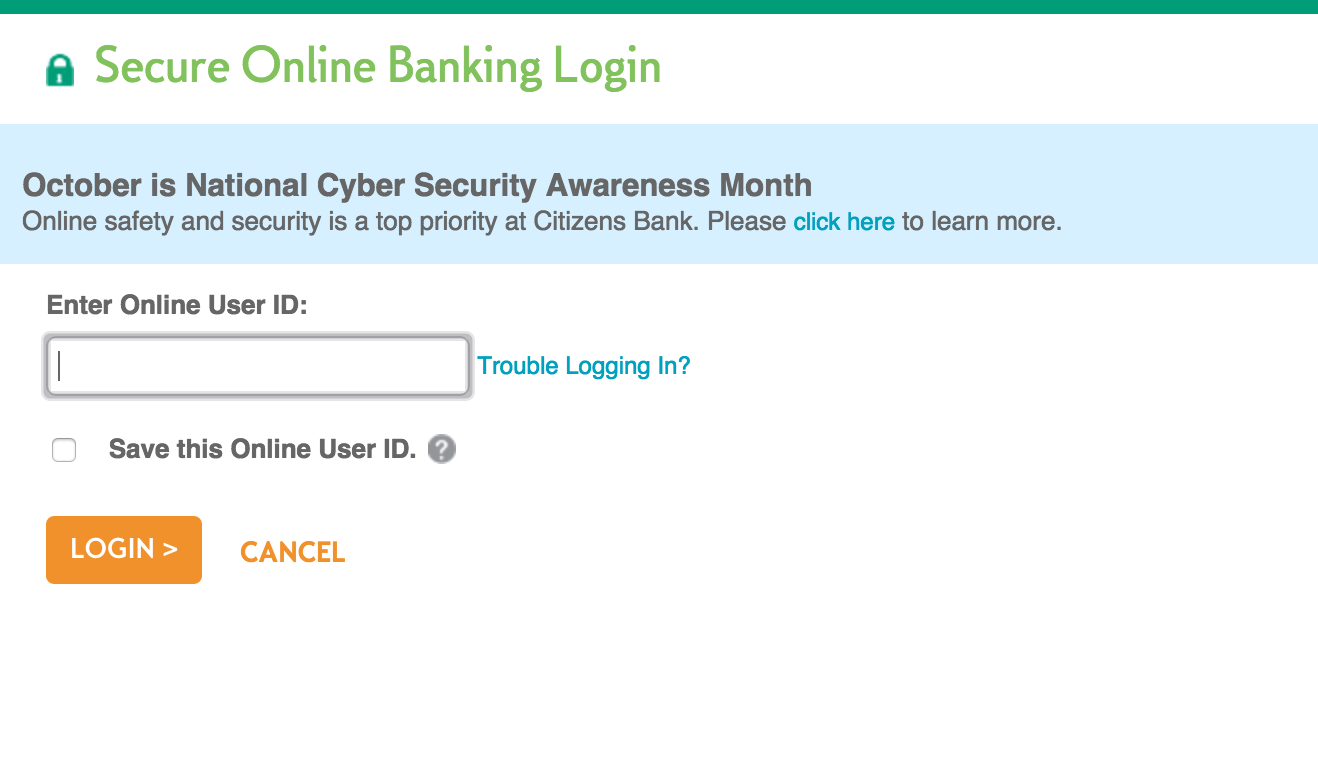 citizens bank nh login