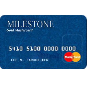 Milestone Gold MasterCard Credit Card
