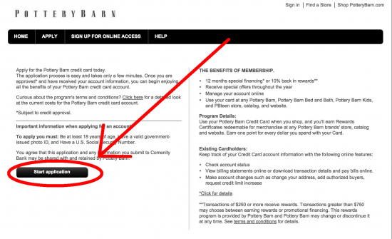 pottery-barn-credit-card-application-webpage