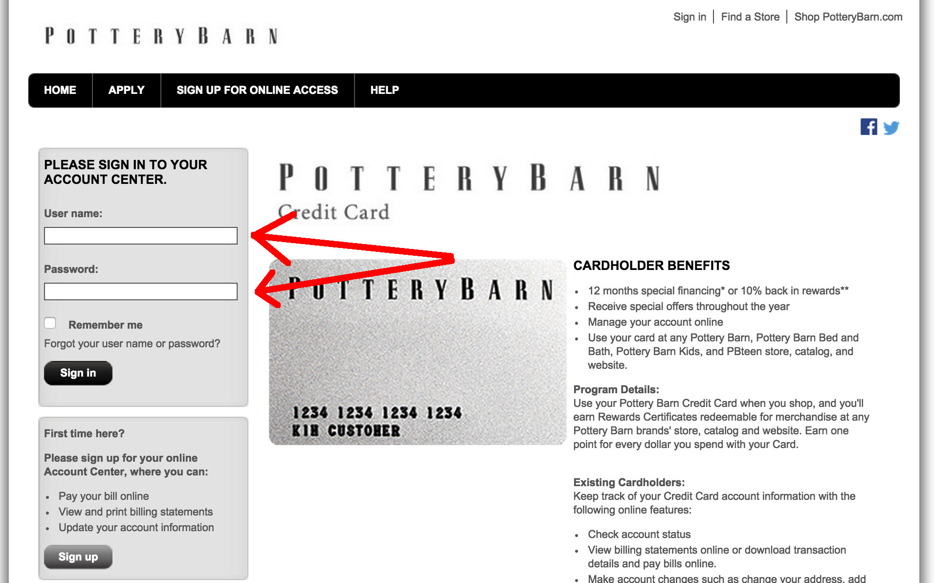Pottery Barn Credit Card Login Make A Payment Pottery Barn Credit Card Login Make A Payment
