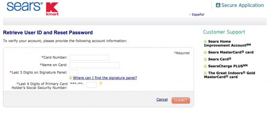 sears-forgot-password-page