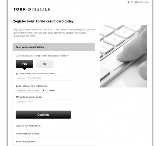 torrid login 02