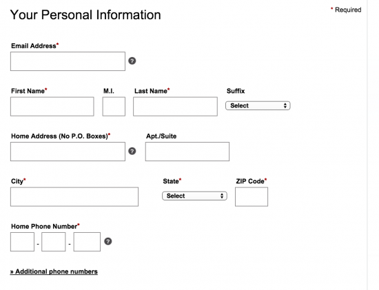 zales-credit-card-online-application-personal-details